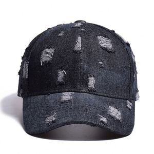 Nouvel Arrivage Casquettes de Baseball pour Femmes en Denim Délavé de Haute Qualité avec Effet Chignon Messy M0409 - Product Image 6