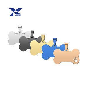 <span class=keywords><strong>Tag</strong></span> Identitas Anjing dari Logam Stainless Steel Kosong untuk Sublimasi, Kalung Liontin <span class=keywords><strong>Tag</strong></span> Nama Anjing dengan Rantai, Ukiran Kustom - Product Image 1