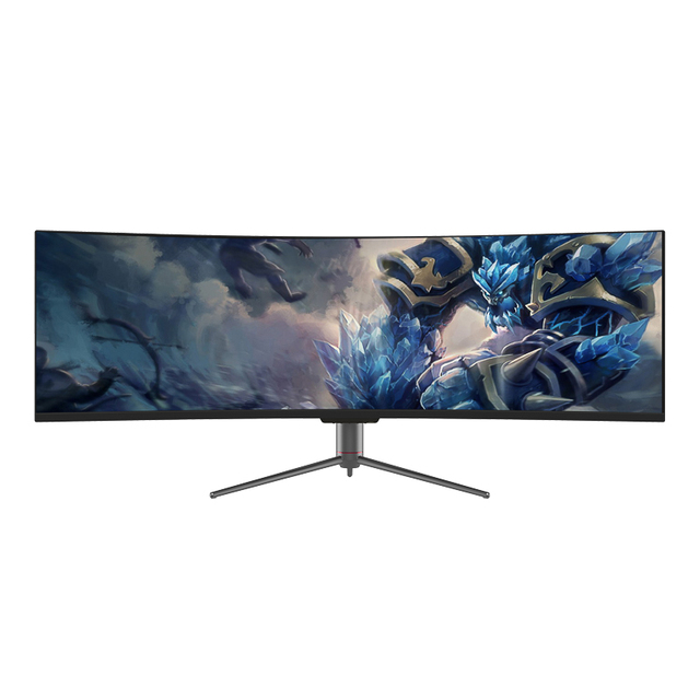 Low Blue Light Control 49 Inch Large Led Monitor 5K 120hz Curved Gaming Monitor with Speakers