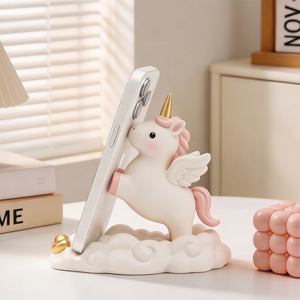 Lindo Soporte para Teléfono con Forma de Unicornio, Organizador de Escritorio, Base con Figura de Nube, Regalo para Mujeres, Decoración de Escritorio - Product Image 2