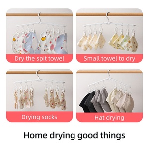 Travel Portable Clothes <b>Hanger</b> Non-slip Plastic <b>Hanger</b> Plastic Folding <b>Hanger</b> for Trousers & Coats, Drying & Organizing - Product Image 4
