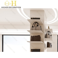 Étagères de présentation pour sacs et chaussures, présentoir de magasin pour sacs et chaussures, vitrine de magasin