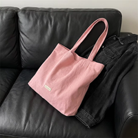 Sac fourre-tout en toile rose et blanc, personnalisé avec logo imprimé, écologique, réutilisable, recyclé, durable, vierge, en coton, pour le shopping, vente en gros