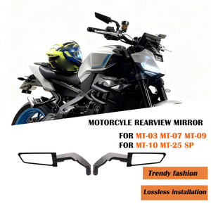 Nouveaux rétroviseurs de moto Yamaha <span class=keywords><strong>MT</strong></span> 03/<span class=keywords><strong>MT</strong></span> <span class=keywords><strong>07</strong></span>/<span class=keywords><strong>MT</strong></span> 09/<span class=keywords><strong>MT</strong></span>-10/<span class=keywords><strong>MT</strong></span> 25 SP, ailerons furtifs réglables, kit de rétroviseurs pour tout-terrain - Product Image 4