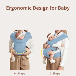 New USA &amp; Europe Hot Selling Foldable Comfort of a Traditional <strong>Baby</strong> Wrap <strong>Baby</strong> Sling <strong>Carrier</strong> Wrap Easy on <strong>Baby</strong> Skin - Product Image 3