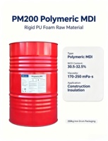 Mousse pulvérisée bi-composant à cellules ouvertes et fermées Wanhua PM-200, isocyanate de polyuréthane polymérique MDI, matière première pour l'isolation des bâtiments