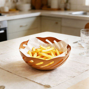 Luxury Metal Fruit <b>Basket</b> Tray Platter Colander Bowl Centerpiece Counter for Fruits, <b>Breads</b>, Vegetables,Snacks - Product Image 3