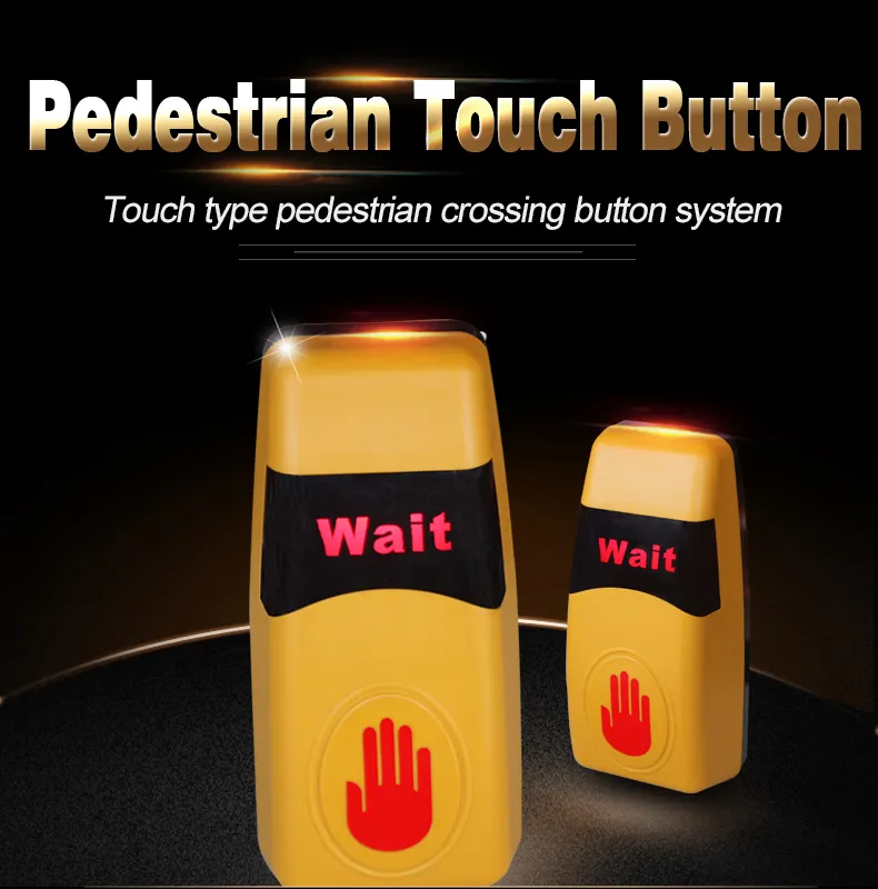 Botón táctil para uso en el mercado de EE. UU., botón de Cruz de calle IP 65