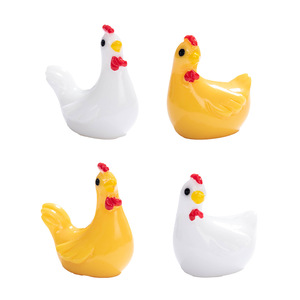 Adorno en Miniatura de Pollo de Resina Dp, Figura de Animal, Decoración para el Hogar, Artesanía Realista - Product Image 5