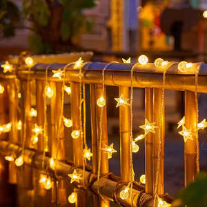 Luci a Corda LED con Sfere di Cristallo a Forma di Stella, Impermeabili, a Batteria, per Decorazioni Natalizie, Matrimoni, Feste, Casa e Giardino - Product Image 3