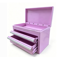 Caja de Herramientas de Acero Laminado en Frío de 11 Pulgadas OEM, 2 Cajones y Tapa Abatible, Logotipo/Color Personalizado para Almacenamiento en Garaje, Taller u Oficina