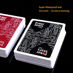 Jeu de cartes de <span class=keywords><strong>poker</strong></span> en plastique durable, lavable et imperméable, <span class=keywords><strong>avec</strong></span> une police large et visible, surface mate anti-usure, pour casino et loisirs - Product Image 4