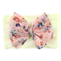 Vente en gros de nœuds pour cheveux personnalisés pour bébés et tout-petits, grands nœuds en ruban, accessoires capillaires économiques, bandeaux à pois