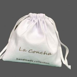 Sacs à poussière en toile personnalisés en gros avec cordon de serrage, poignée en corde, sacs à main à motifs, pour bijoux, vêtements, chaussures, sacs à main de luxe, robes, mini sacs de voyage - Product Image 4