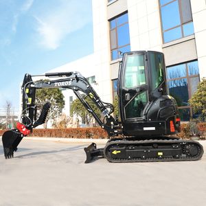 Agente de reclutamiento 3500kg Nueva excavadora sobre orugas Mini excavadora multifuncional para uso doméstico Mini excavadora pequeña embolsadora - Product Image 2