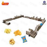 Kleine Capaciteit Automatische Frietproductielijn Hete Verkoop Fabrieksprijs Professionele Fabricage Aardappelchips Machinelijn