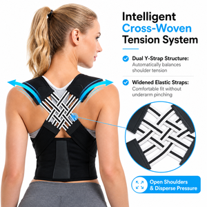 Supporto Invisibile per <span class=keywords><strong>Spalle</strong></span>, Fascia Protettiva Regolabile, Cintura di Supporto per Uomini e Donne, Attrezzatura Fitness - Product Image 2