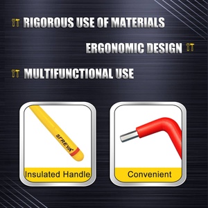 Sfreya S626 cách điện Hex Key Wrench l-xử lý phần cứng Hex cờ lê thoải mái an toàn cách điện Hướng dẫn sử dụng công cụ Hex L phím cờ lê - Product Image 4