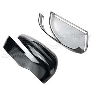 Pour Nissan Qashqai J11 Rogue / X-Trail T32 Rogue 2014 2015-2020 Paire de coques de rétroviseurs avec protection anti-pluie et bandes de rétroviseurs - Product Image 3