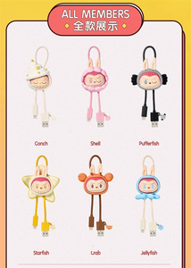 POPMART Official Store Labubu <span class=keywords><strong>Drunk</strong></span> in <span class=keywords><strong>Love</strong></span> at the Seaside Series Blind Box Cable de datos para iPhone Type-C Periféricos Regalo - Product Image 6