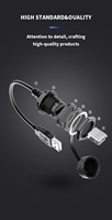 Conector de Panel USB 3.0 LSHITECH M20 IP67 Resistente al Agua con Bloqueo de Bayoneta y Cable de Extensión de 1m/1.5m