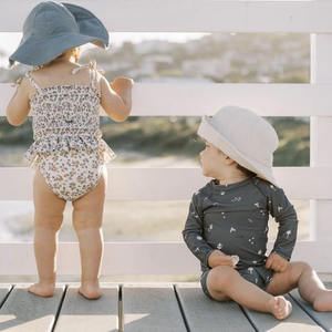 ملابس سباحة جديدة للأطفال لعام 2026، بدلة سباحة منفصلة بأكمام طويلة مطبوعة، مريحة وسريعة الجفاف وواقية من الشمس، ملابس شاطئ للأطفال - Product Image 4