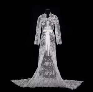 Elegante y Sexy Vestido de Novia de Talla Grande con Escote en A y Espalda con Cordones, Largo hasta el Suelo, para Bodas 2025, Ideal para Fiestas de Novia y Maternidad - Product Image 1