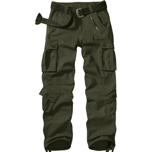 Pantaloni da <span class=keywords><strong>uomo</strong></span> traspiranti Casual BDU larghi in <span class=keywords><strong>velluto</strong></span> a metà vita larghi pantaloni da lavoro Cargo con 8 tasche ACU Rip-Stop Wild - Product Image 1