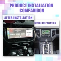 Reproductor Multimedia Android 12 de 12.3 Pulgadas para Porsche Macan 2013 2014-2018, Navegación GPS, Unidad Inalámbrica 4G Carplay, Radio para Auto