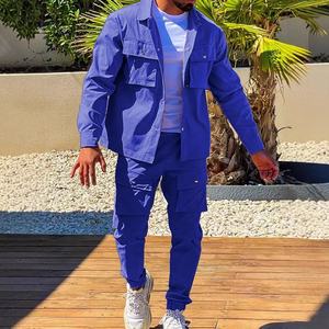 Set Casual da uomo di moda 2025 stile maschile stile stile uomo giacca giacca a manica lunga + Leggings pantaloni Sport 2 pezzi nuovo abito da uomo - Product Image 3