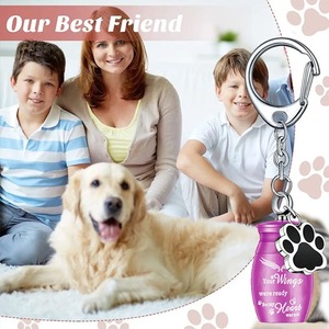 Modern Basit Paslanmaz Çelik Hava Geçirmez Kare Evcil Hayvan Urn Kolye Anahtarlık, Köpekler ve Kediler İçin Özelleştirilmiş Logolu Ambalaj ile Kökürlük İçin - Product Image 4