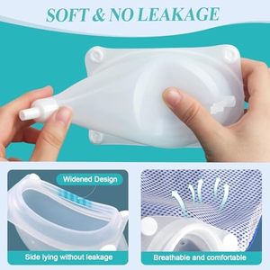 Xách Tay Tái Sử Dụng Màu Xanh Nước Tiểu Bộ Sưu Tập Túi Cho Người Đàn Ông Cao Tuổi 2 Nước Tiểu Ống Thông Hệ Thống Bao Cao Su Ống Thông Cho Phục Hồi Chức Năng Điều Trị - Product Image 3