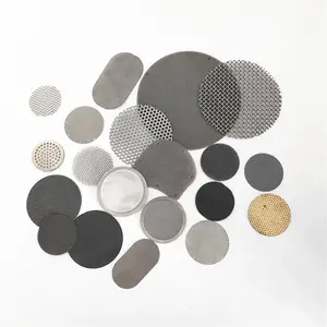 50 25 20 10 Micron Round Stainless Steel Screen Filter Metal Mesh Disc