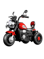 Moto électrique pour enfants à trois roues avec télécommande, musique Bluetooth et lumières