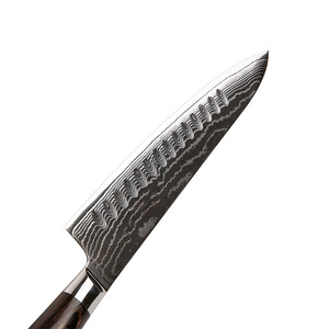Couteau de chef japonais en acier inoxydable de 8 pouces en gros avec manche en bois, lame Damas pour cuisine, bricolage et logo personnalisable OEM - Product Image 5