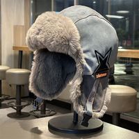 Gorro Ushanka Clásico Retro QOMA B72 de Invierno para Exteriores, Unisex, de Lujo, Resistente al Viento, Grueso y Cálido, de Spandex/Algodón