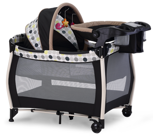 Culla da Viaggio Portatile Pieghevole Multifunzionale per <span class=keywords><strong>Neonati</strong></span>, Lettino da Comodino Grande per Cameretta Bambini e Esterni - Product Image 3