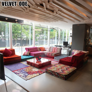 Roche bobobois ปรับแต่งได้ทันสมัยผ้าสีสันสดใสแปลงสภาพ chesterfield เตียงโซฟาห้องนั่งเล่น - Product Image 5