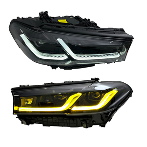 2018-2022 Apto para modelos de alta gama BMW <span class=keywords><strong>Serie</strong></span> 5 G30 G38 M5 <span class=keywords><strong>con</strong></span> faros delanteros de dos colores, negro láser y azul. - Product Image 4