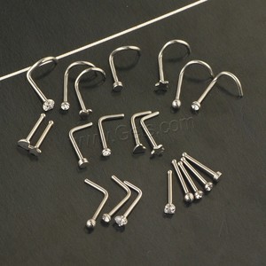 Aço inoxidável piercing nariz jóias unisex corpo piercing jóias nariz - Product Image 4