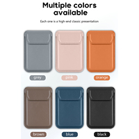 Portefeuille de téléphone portable magnétique avec pochette rabattable pour cartes, support magnétique de luxe en similicuir
