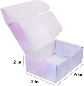 <strong>Christmas</strong> Shipping Boxes, 6x6x2 Inch Recyclable Corrugated Cardboard Gift Boxes, Literature <strong>Box</strong> Mailer for Small Business - Product Image 5