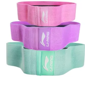 High quality new fitness exercise gym fabric elastic polyester hip booty circle resistance band with custom logo