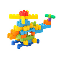 Ruixinqi 60/180/300 pièces, jouets en plastique DIY, blocs de construction de train, briques, ensembles de blocs de construction ABS pour enfants