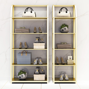 Stile Moderno Negozio di Abbigliamento di Mobili di Design Decorazione di Vendita Al Dettaglio Del Sacchetto Del Metallo di Scarpe Display Stand Rack per La Vendita * - Product Image 3