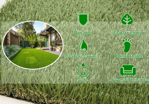 Césped Artificial para Jardín 35ZDJ-260 de 35 mm, Césped Bermuda, 4 Colores, Resistente al Fuego, Ecológico, Decoración de Paredes, Césped para Paisajismo - Product Image 6