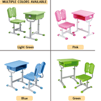 Fauteuil et table individuels pour étudiants à faible MOQ – Mobilier scolaire en plastique – Table de lecture pour étudiants – Bureau individuel pour élèves