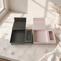 Boîte d'emballage magnétique rigide en carton de luxe pour cadeaux, avec emballage cadeau pliable, vente en gros