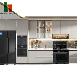 Set di <span class=keywords><strong>mobili</strong></span> da <span class=keywords><strong>cucina</strong></span> moderni stile minimalista isola completa assemblato spazio di archiviazione efficiente da <span class=keywords><strong>cucina</strong></span> - Product Image 1