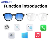 Gafas Inteligentes AIMB-S1 Transfronterizas con Cámara de 5 Megapíxeles, Reproducción de Música, Llamadas, Control Táctil, Voz y Video